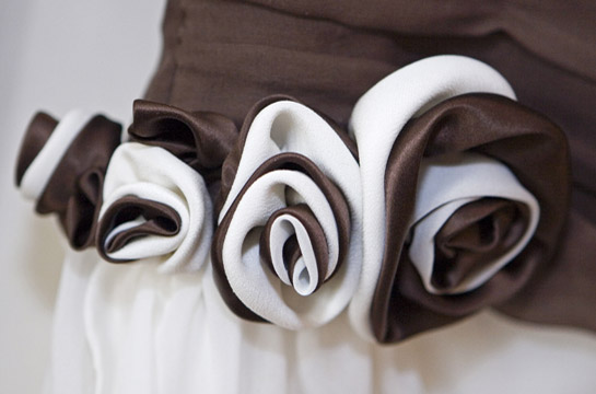 cream and brown flowers